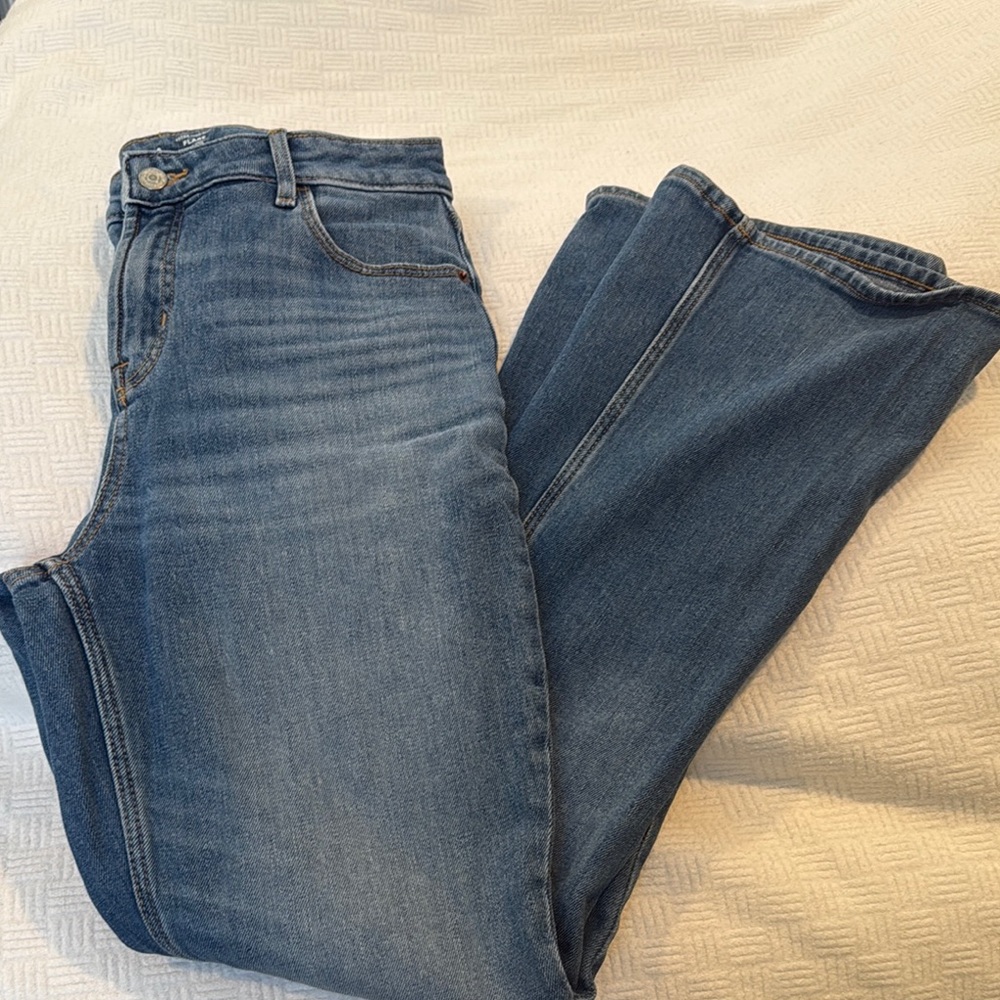 Old Navy extra high rise flare Blue Denim Jeans size 6